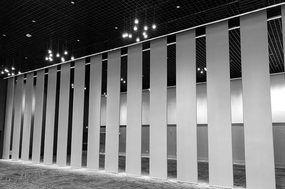 Alzado técnico módulos independientes muro móvil Serie 841 styleMOVE