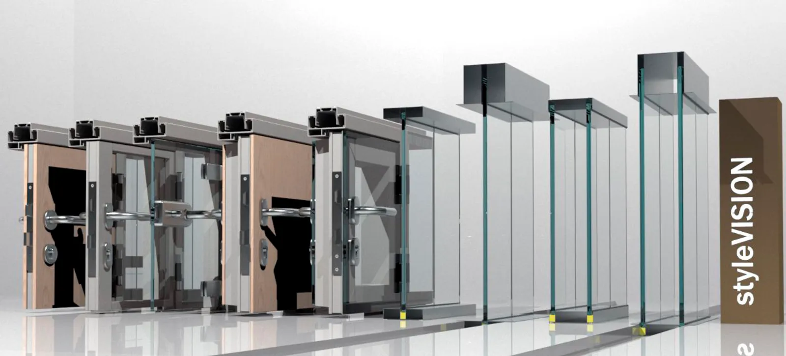 Cancelería de oficina acústica styleVISION con doble vidrio laminar en México