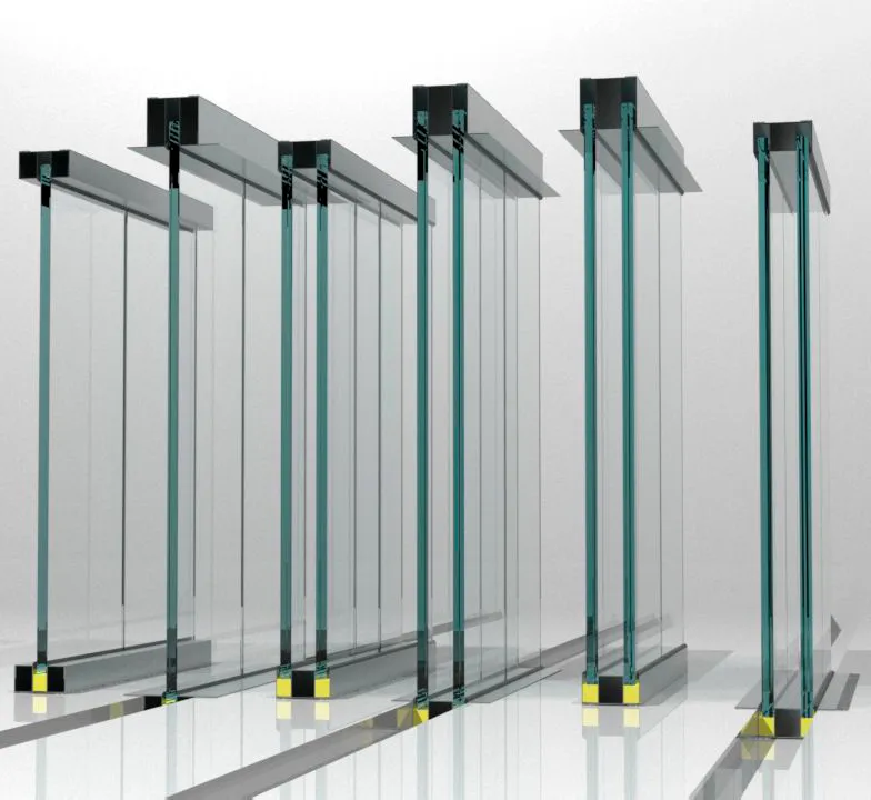 Combinación de perfiles de aluminio para cancelería styleSPACE