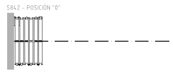 styleMOVE SERIE 842 diagrama explicativo muro móvil de ejemplo de guardado-apilamniento posición-0.
