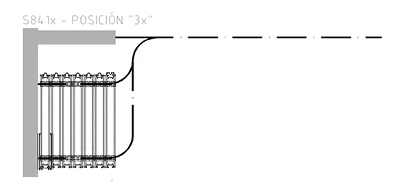 styleMOVE SERIE 841x diagrama explicativo muro móvil de ejemplo de guardado-apilamnento posición-3x.