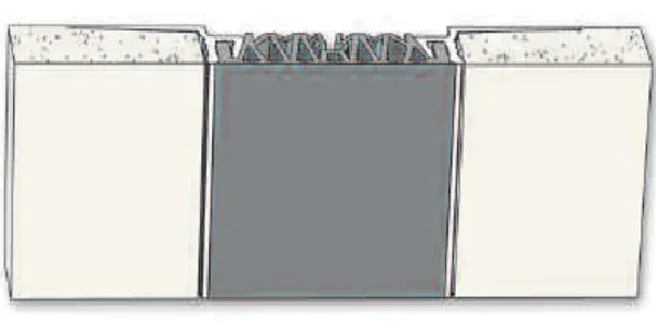 MM Systems Junta arquitectónica de piso-pis de superficie para alfombras fssr.