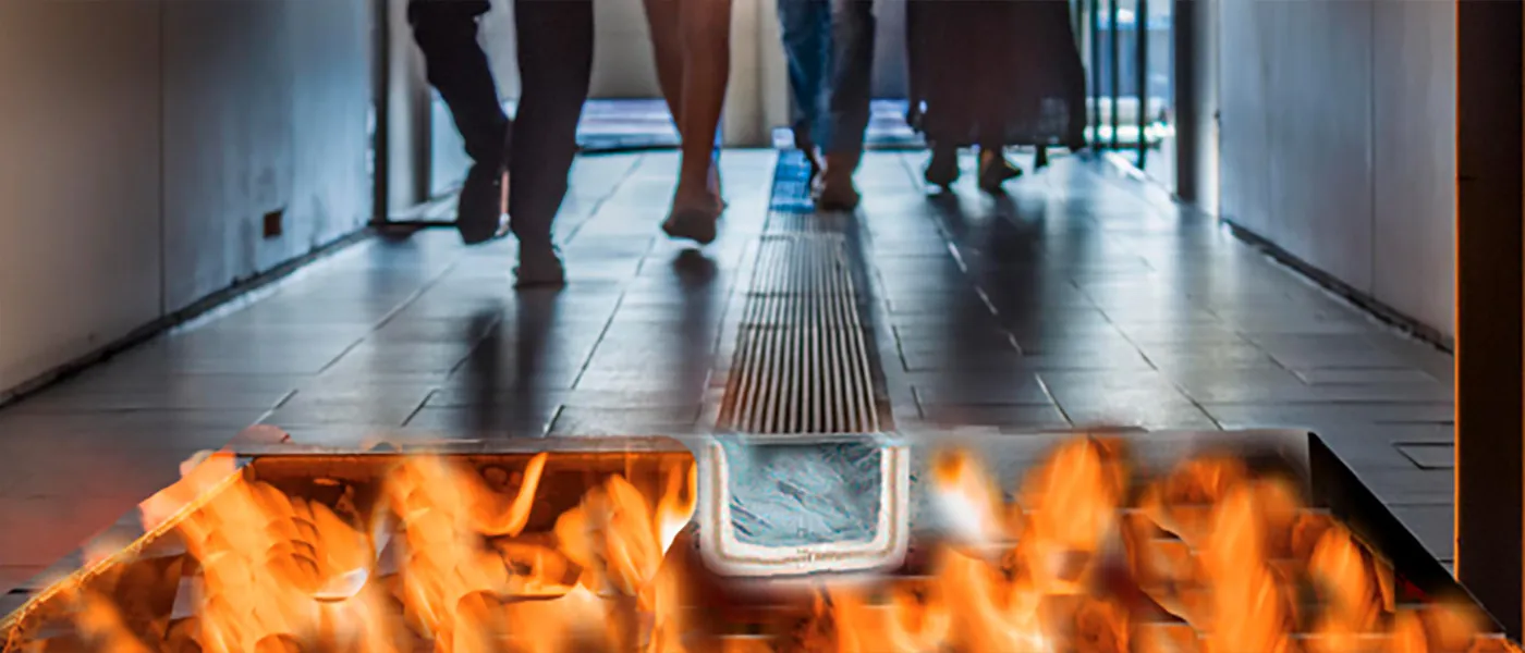 Junta sísmica barrera corta fuego