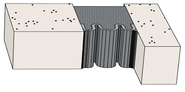 Junta sísmica SIF esquina
