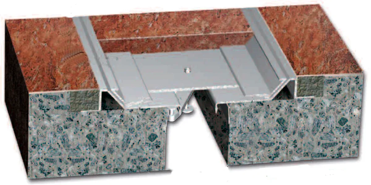 Junta de aluminio charola panorámico