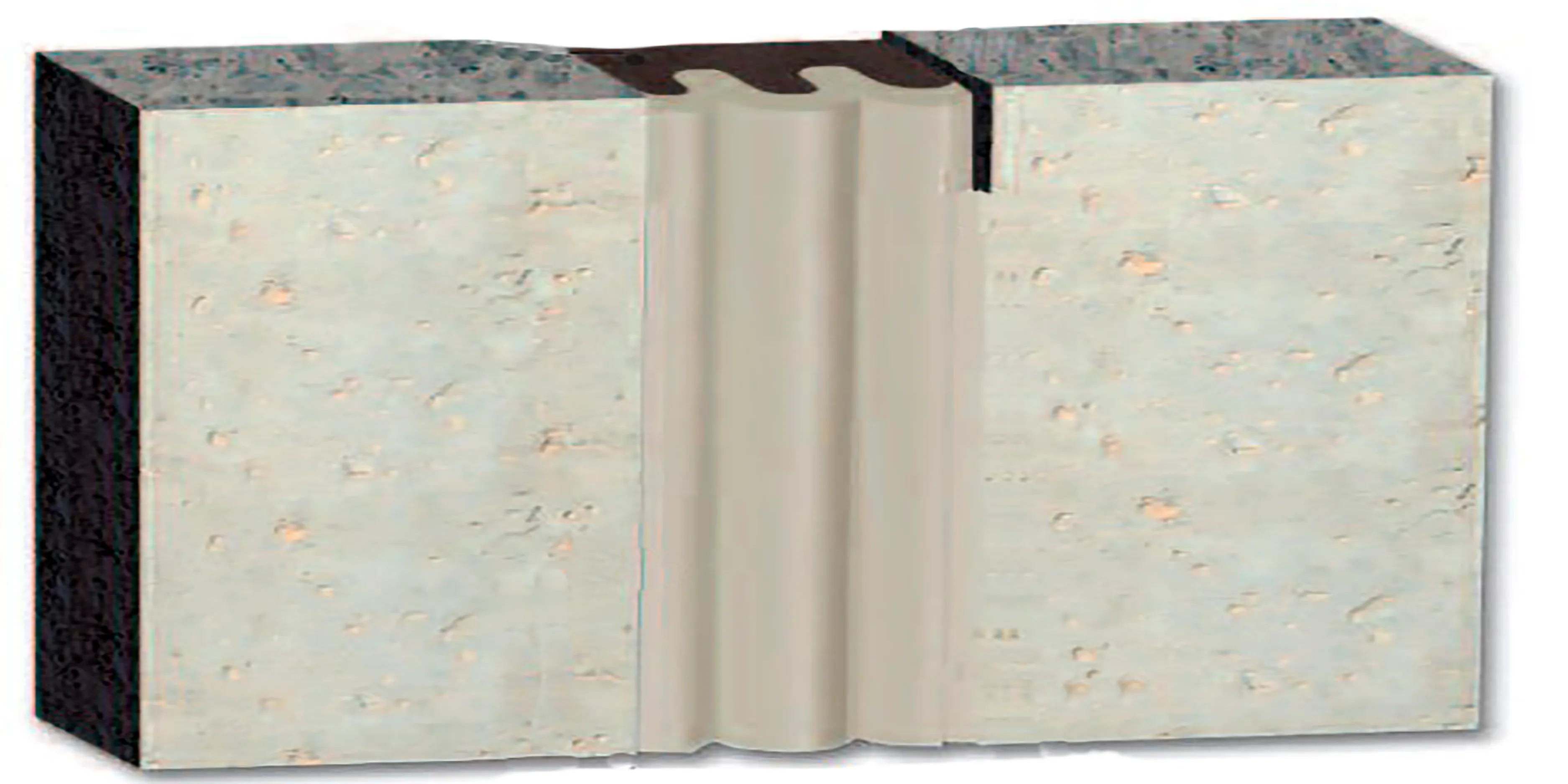 Junta de sistema sísmico de silicona y espuma impregnada