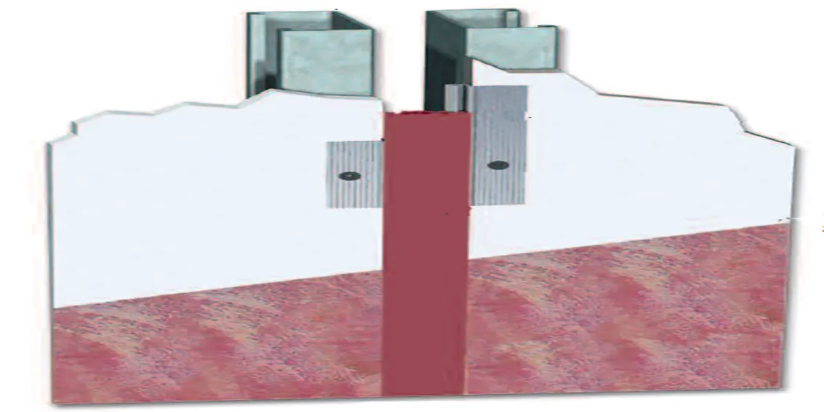 Junta de sistemas de paredes empotrados