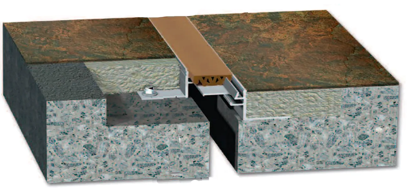 Junta de sello ahogado a ras de piso