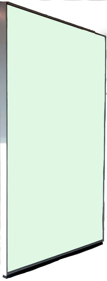 imagen de pizarrón con vidrio claro.