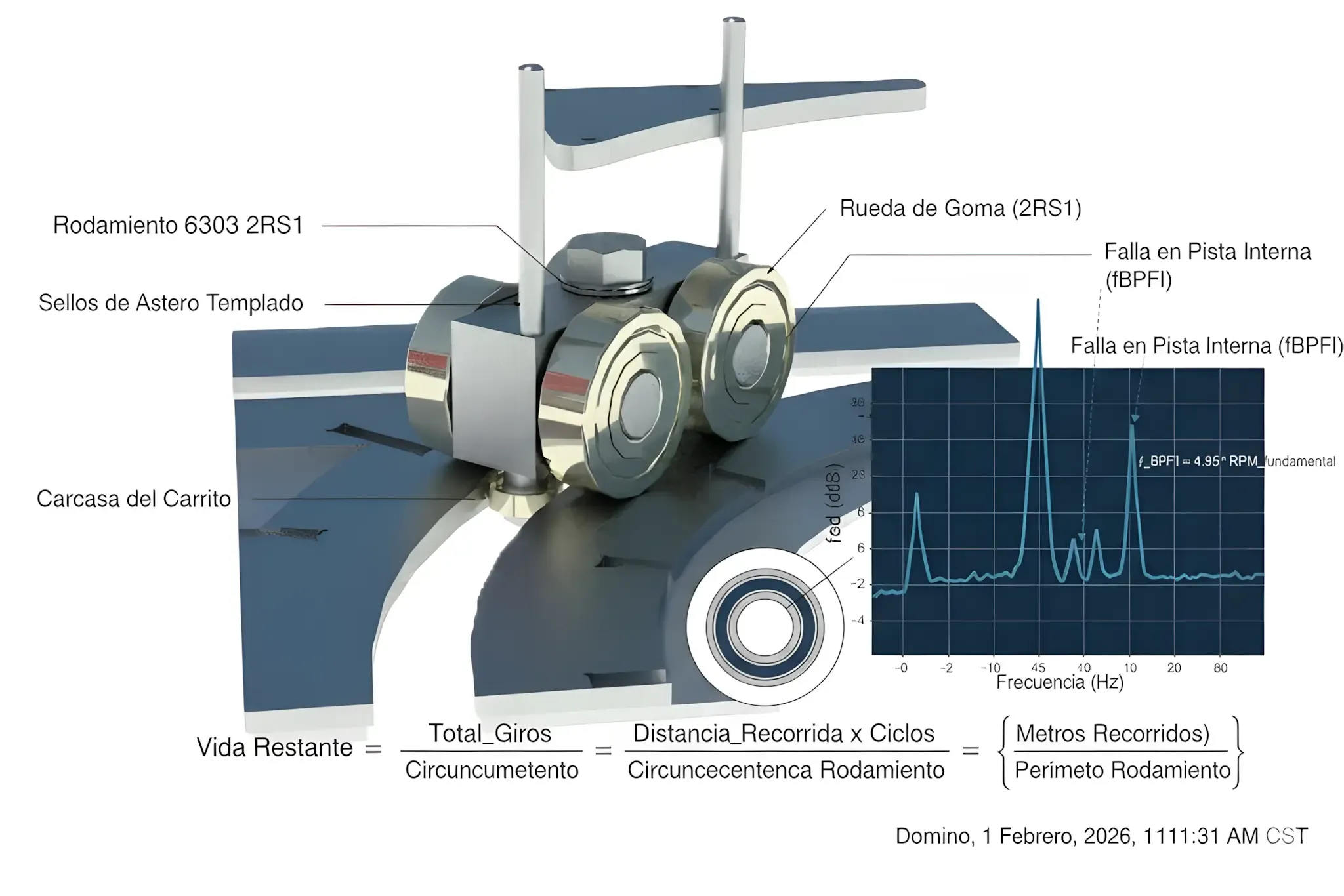 Rodamiento inteligente autoguidado StyleMove con sensores de vibración y monitoreo predictivo